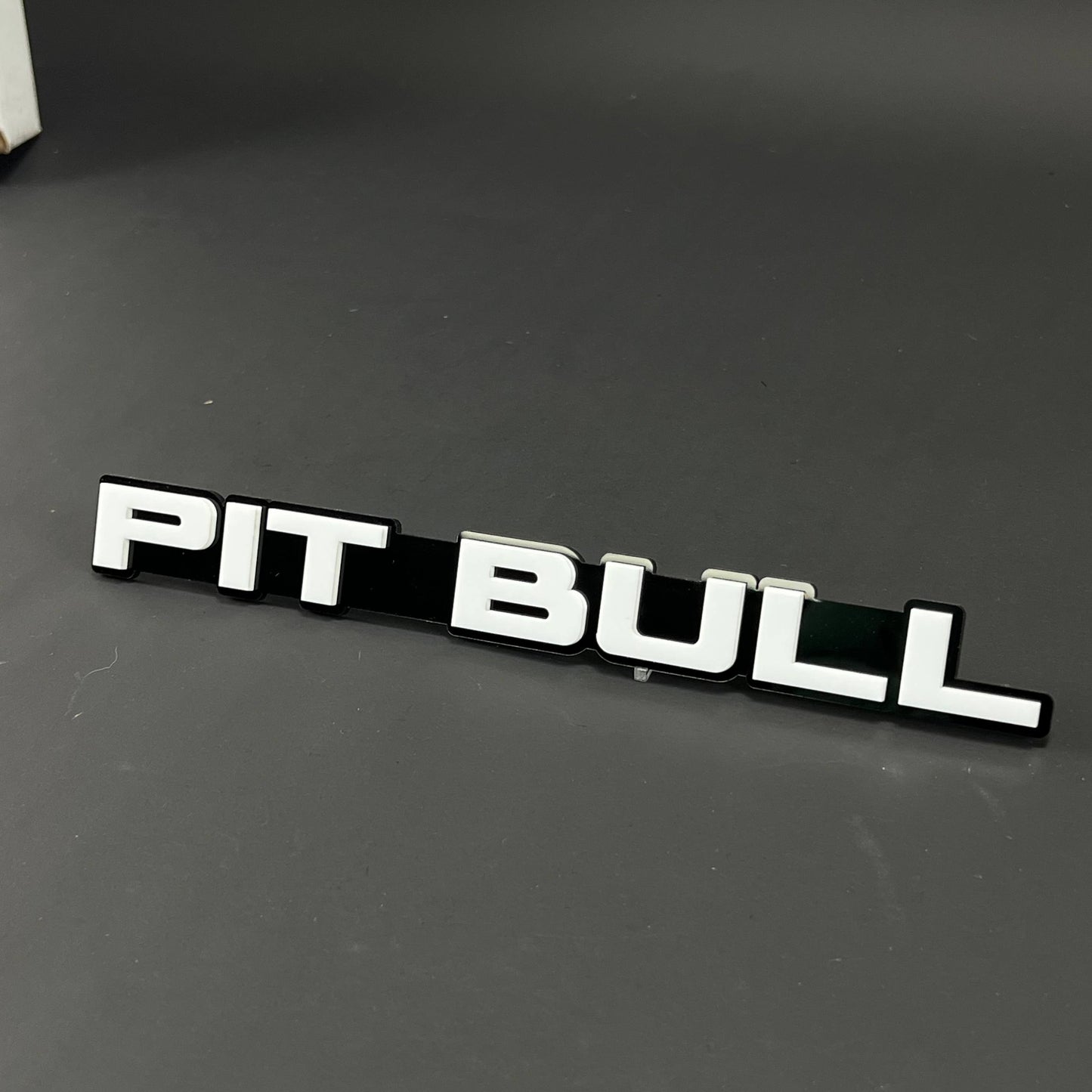 1PC PIT BULL 3D Acrylic Badge - Car Truck Emblem Fender Tailgate Trunk Sticker