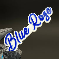 1PC Blue Rose 3D Acrylic Badge - Car Truck Emblem Fender Tailgate Trunk Sticker