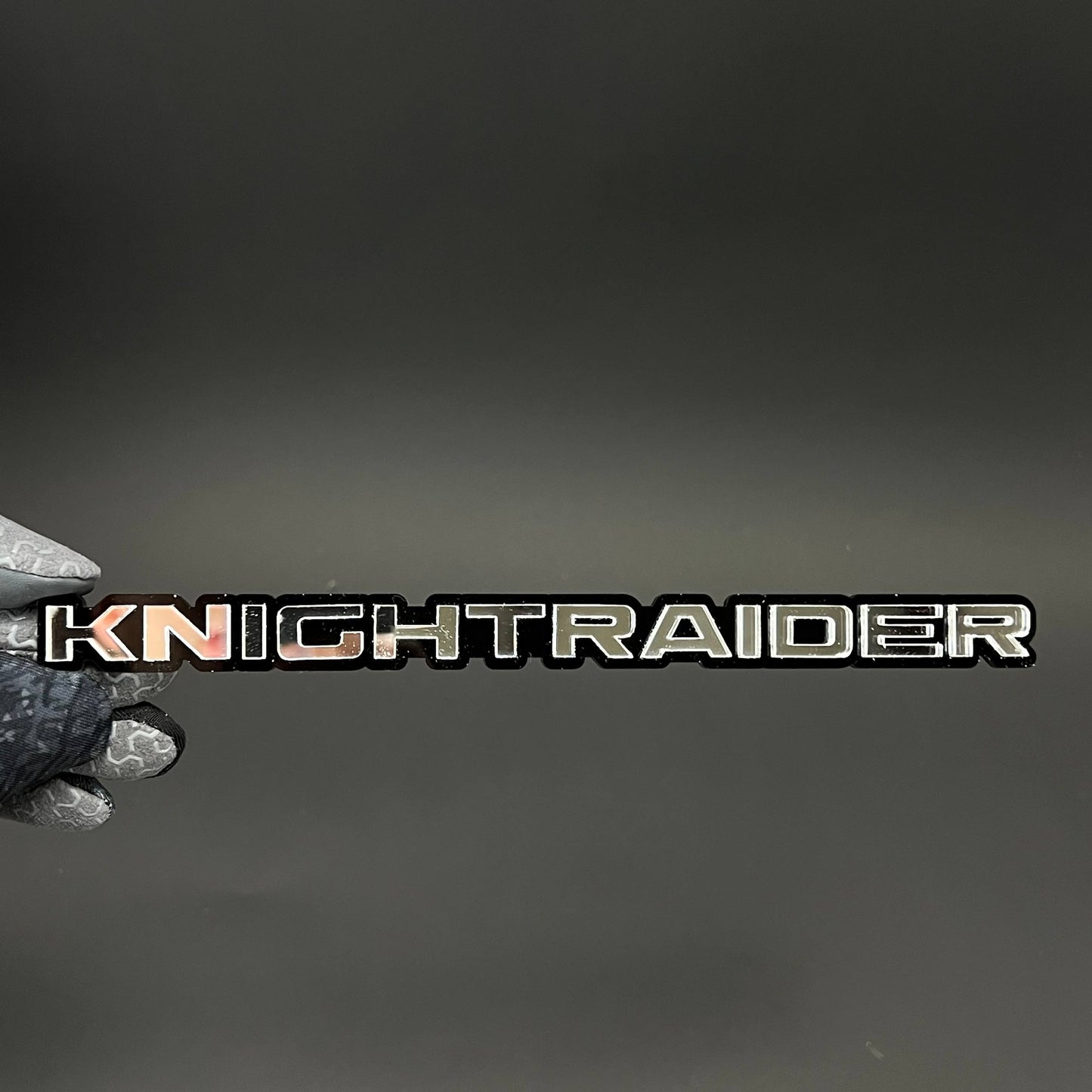 1PC KNIGHTRAIDER 3D Acrylic Badge - Car Truck Emblem Fender Sticker