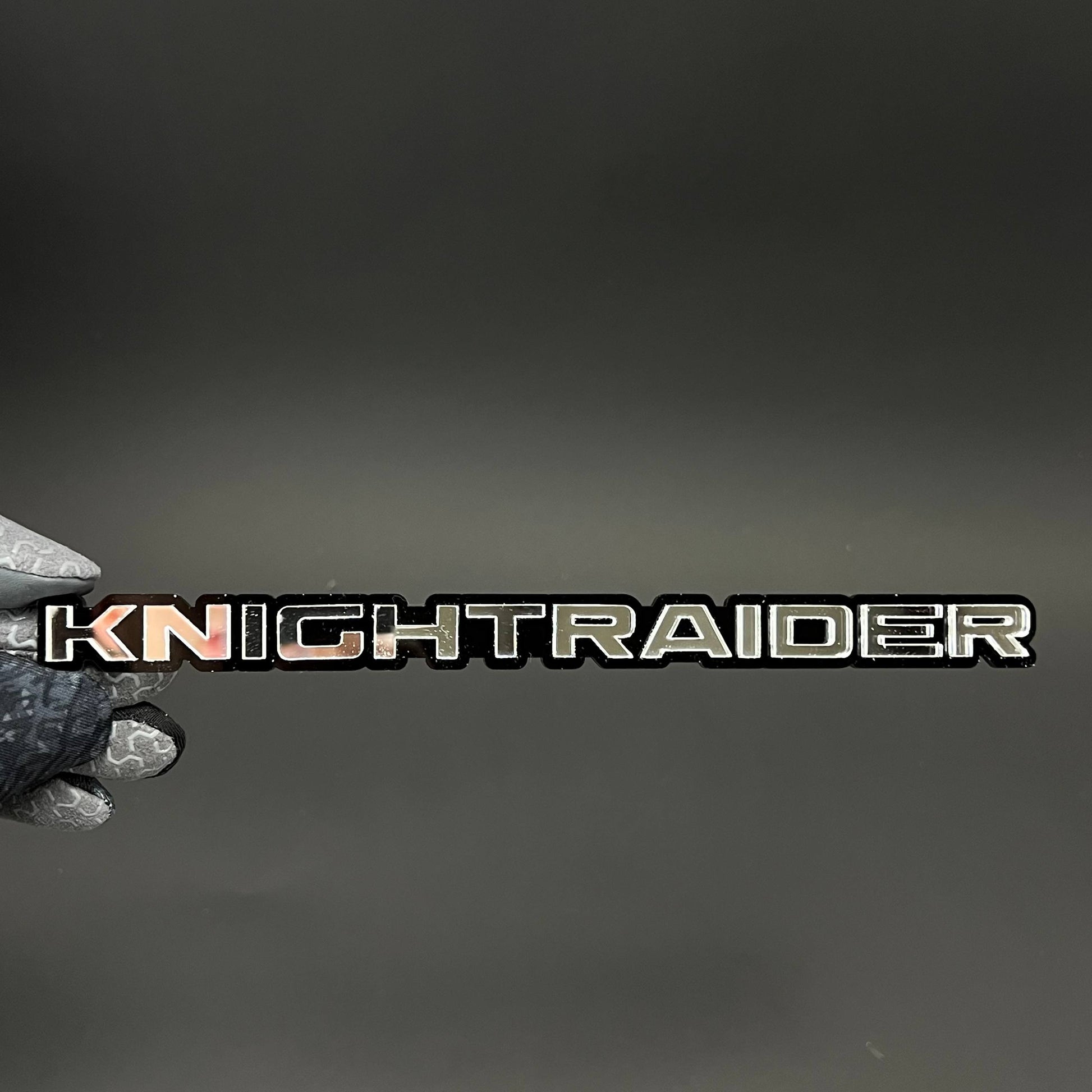 1PC KNIGHTRAIDER 3D Acrylic Badge - Car Truck Emblem Fender Sticker