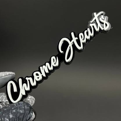 1PC Chrome Hearts 3D Acrylic Badge - Car Truck Emblem Fender Sticker