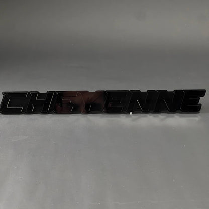 1PC CHEYENNE 3D Acrylic Badge - Car Truck Emblem Fender Tailgate Trunk Sticker