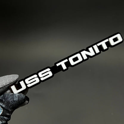 1PC USS TONITO 3D Acrylic Badge - Car Truck Emblem Fender Tailgate Trunk Sticker