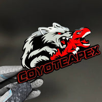 1PC COYOTEAPEX 3D Acrylic Badge - Car Truck Emblem Fender Tailgate Trunk Sticker