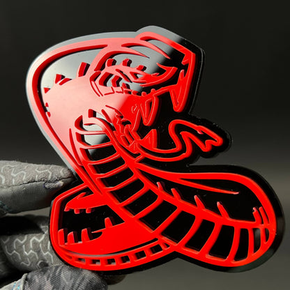 1PC Cobra 3D Acrylic Badge - Car Truck Emblem Fender Tailgate Trunk Sticker