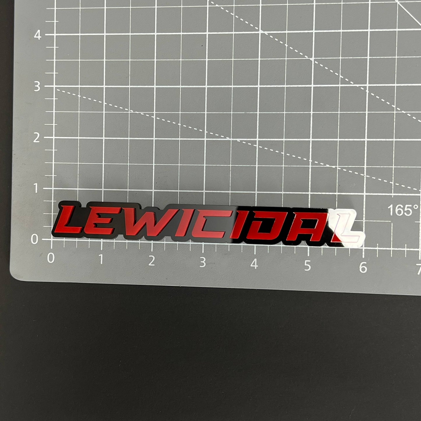 1PC LEWICIDAL 3D Acrylic Badge - Car Truck Emblem Fender Tailgate Trunk Sticker