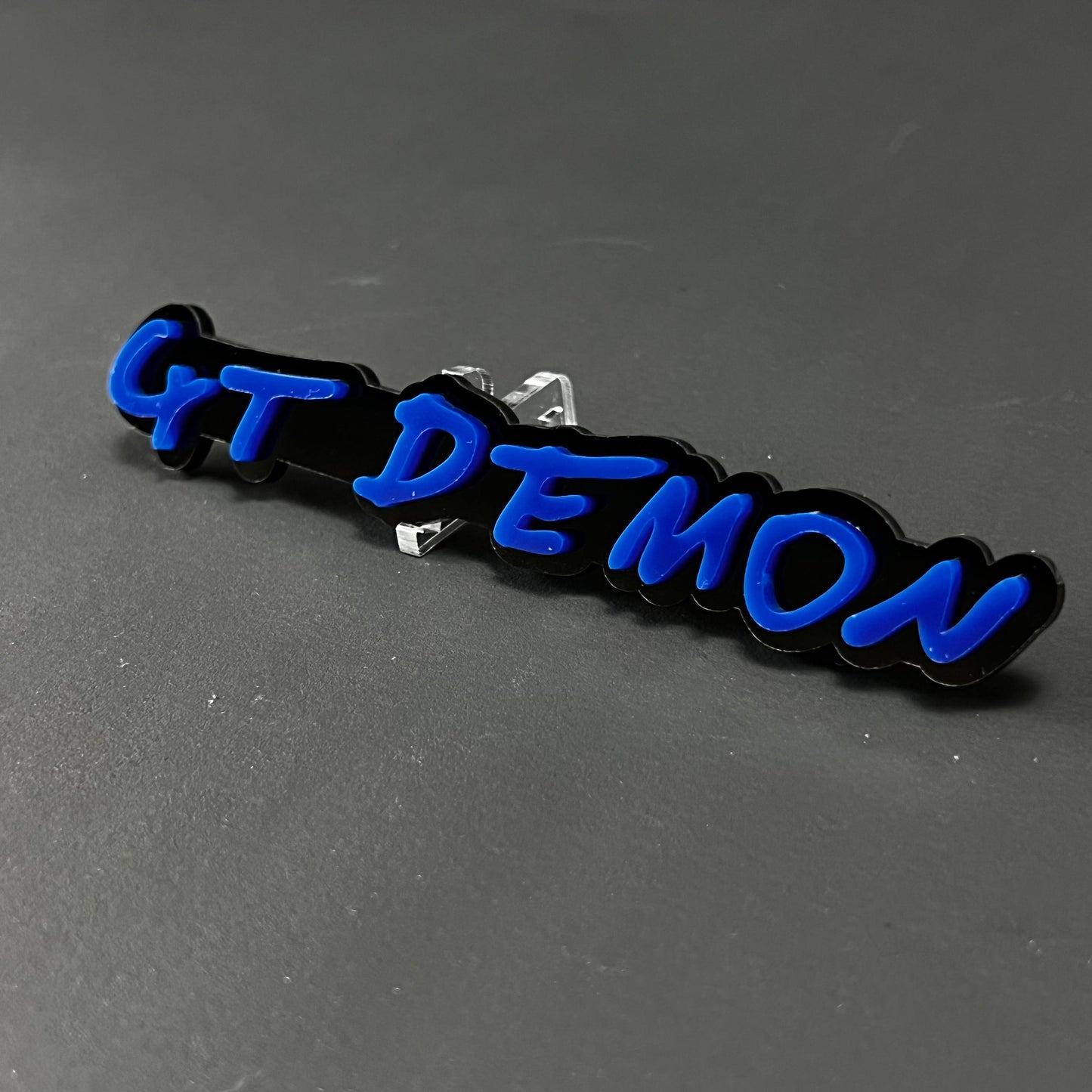 1PC GT DEMON 3D Acrylic Badge - Car Truck Emblem Fender Tailgate Trunk Sticker