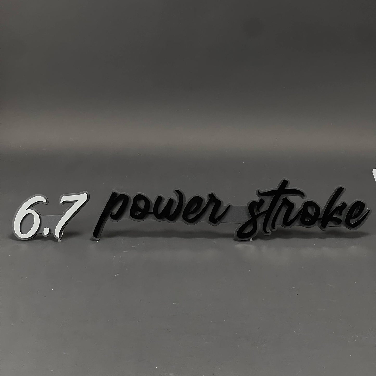 1PC 6.7 power stroke 3D Acrylic Badge - Car Truck Emblem Fender Sticker