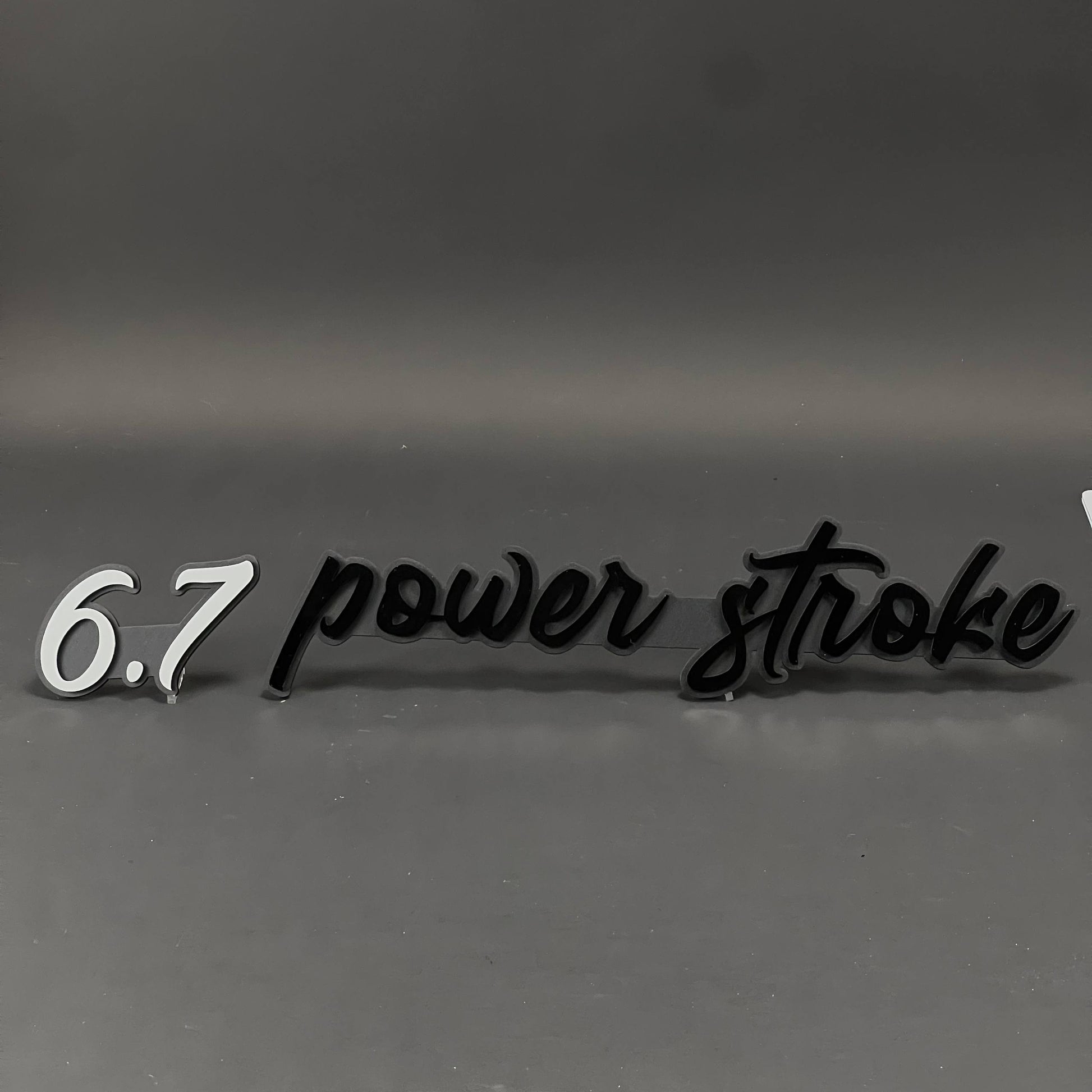1PC 6.7 power stroke 3D Acrylic Badge - Car Truck Emblem Fender Sticker