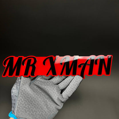 1PC MR XMAN 3D Acrylic Badge - Car Truck Emblem Fender Tailgate Trunk Sticker