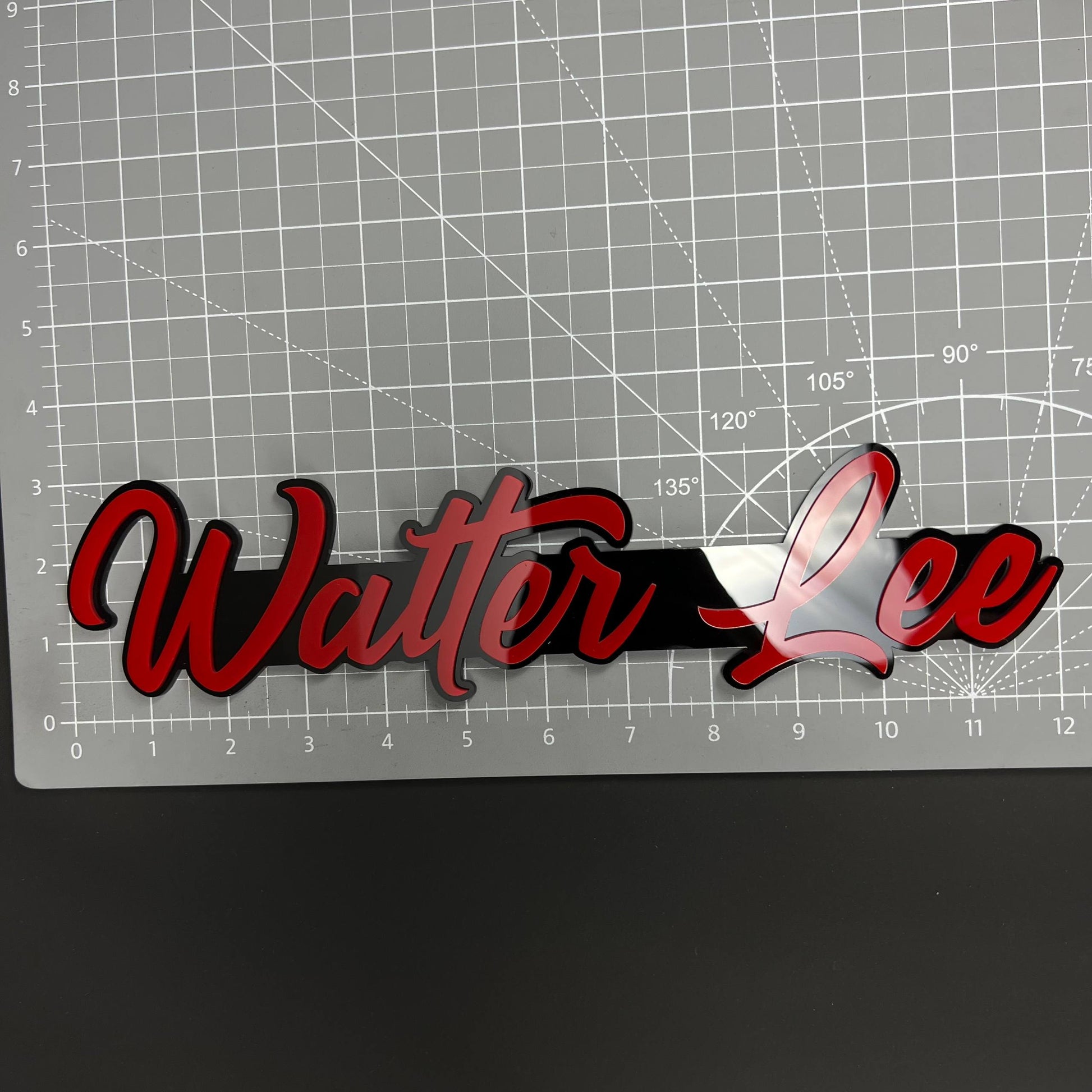 1PC Watter Lee 3D Acrylic Badge - Car Truck Emblem Fender Tailgate Trunk Sticker