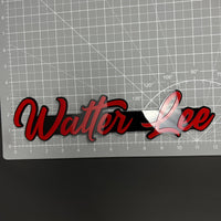 1PC Watter Lee 3D Acrylic Badge - Car Truck Emblem Fender Tailgate Trunk Sticker