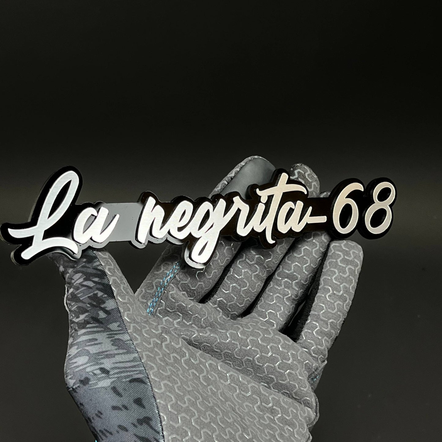 1PC La negrita-68 3D Acrylic Badge - Car Truck Emblem Fender Sticker