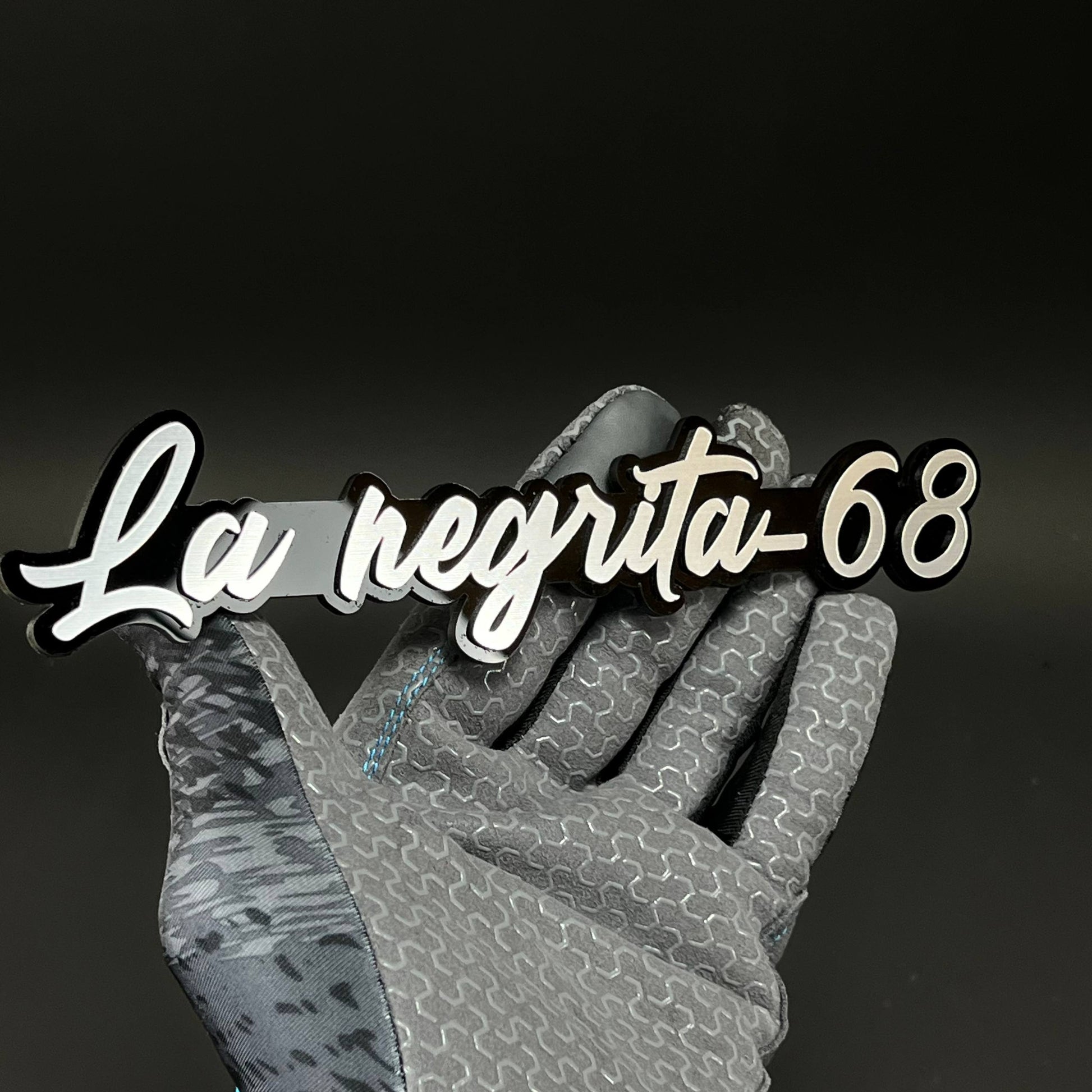 1PC La negrita-68 3D Acrylic Badge - Car Truck Emblem Fender Sticker