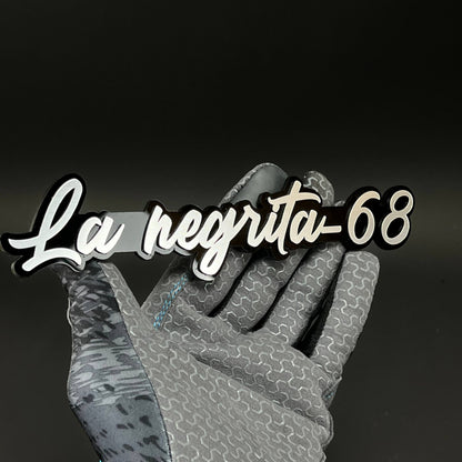 1PC La negrita-68 3D Acrylic Badge - Car Truck Emblem Fender Sticker