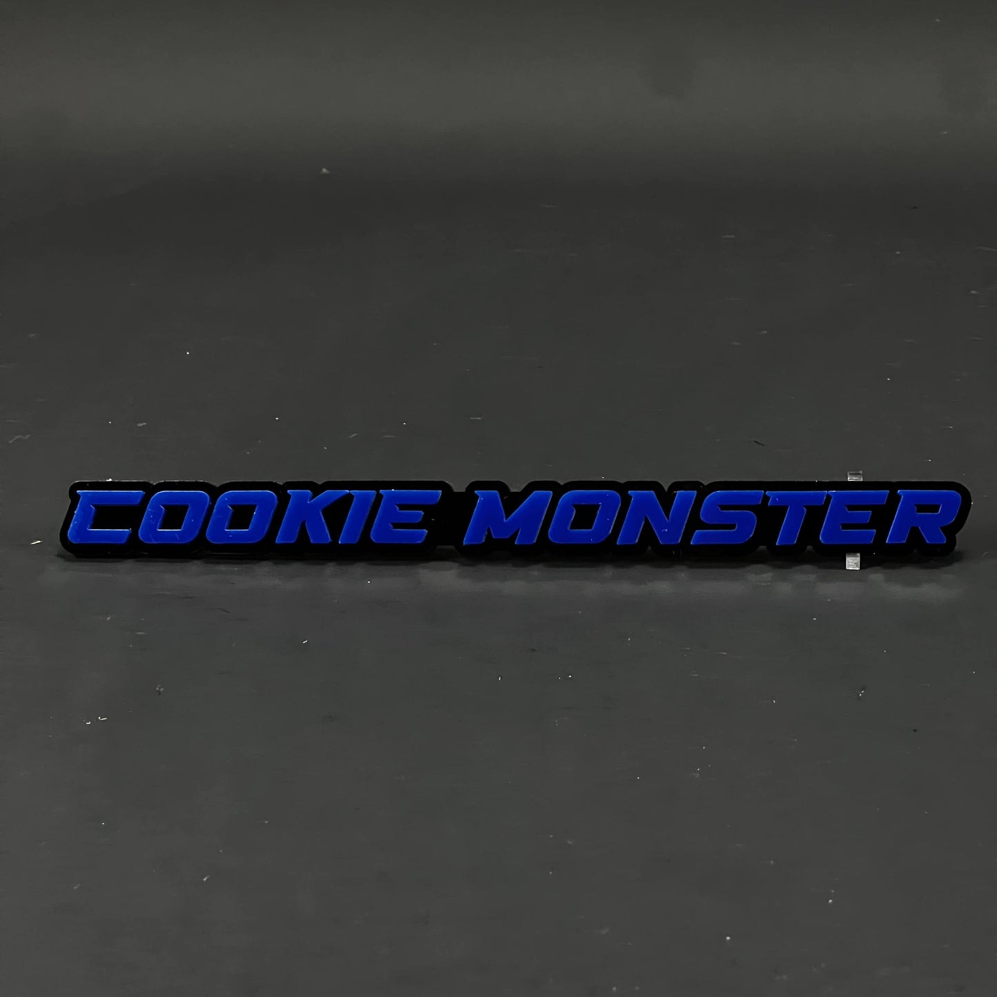 1PC COOKIE MONSTER 3D Acrylic Badge - Car Truck Emblem Fender Sticker