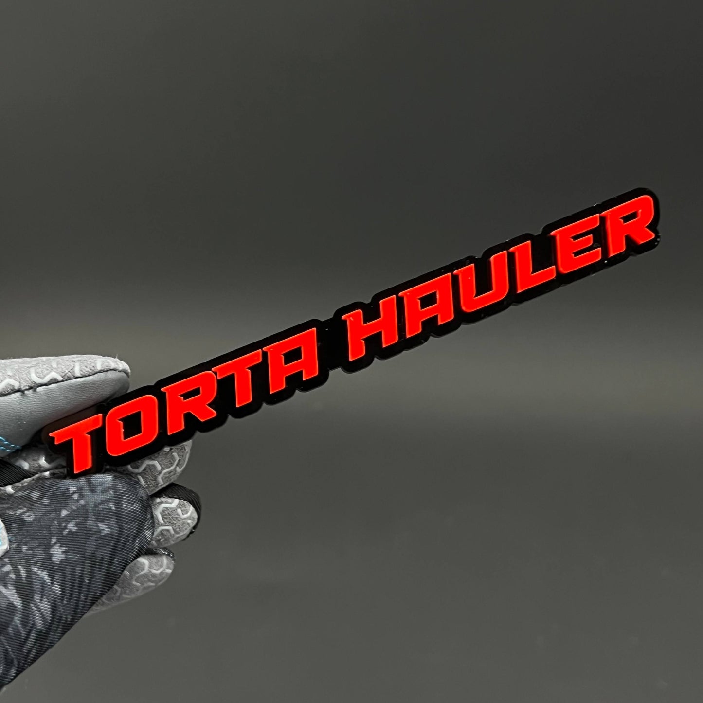 1PC TORTA HAULER 3D Acrylic Badge - Car Truck Emblem Fender Sticker