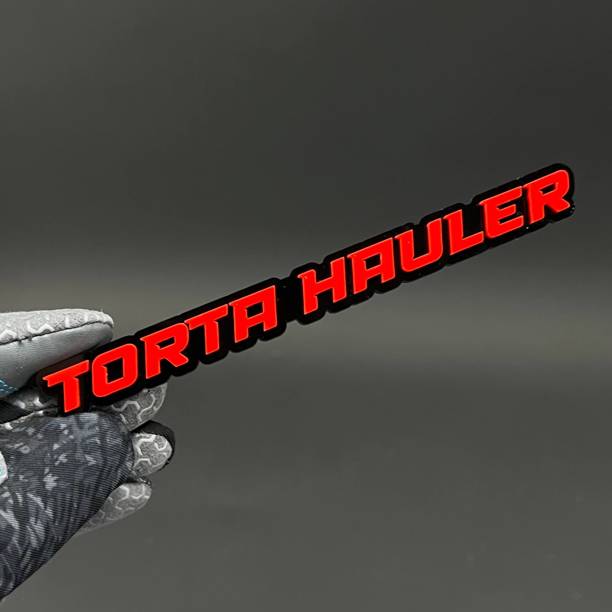 1PC TORTA HAULER 3D Acrylic Badge - Car Truck Emblem Fender Sticker