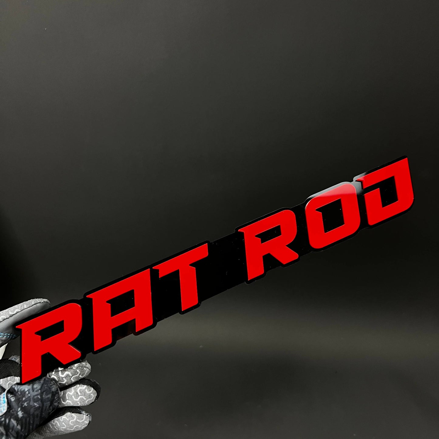 1PC RAT ROD 3D Acrylic Badge - Car Truck Emblem Fender Tailgate Trunk Sticker