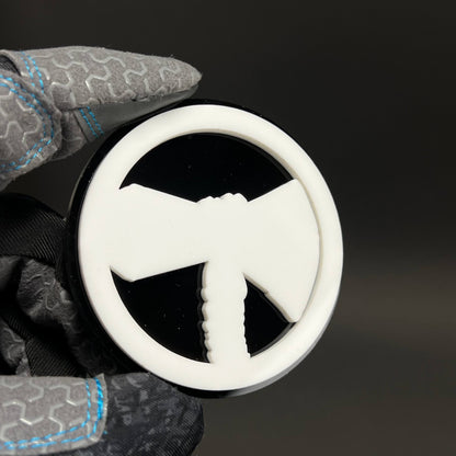 1PC Tomahawk Axe 3D Acrylic Badge - Car Truck Emblem Fender Sticker