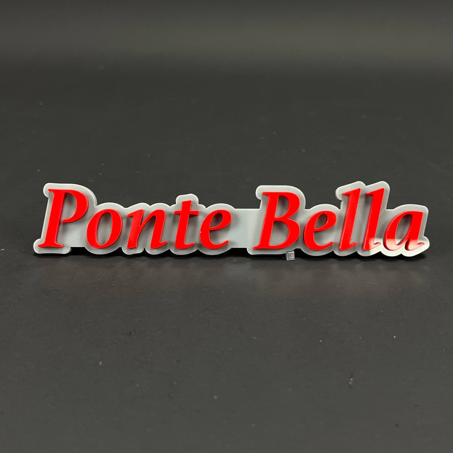 1PC Ponte Bella 3D Acrylic Badge - Car Truck Emblem Fender Sticker