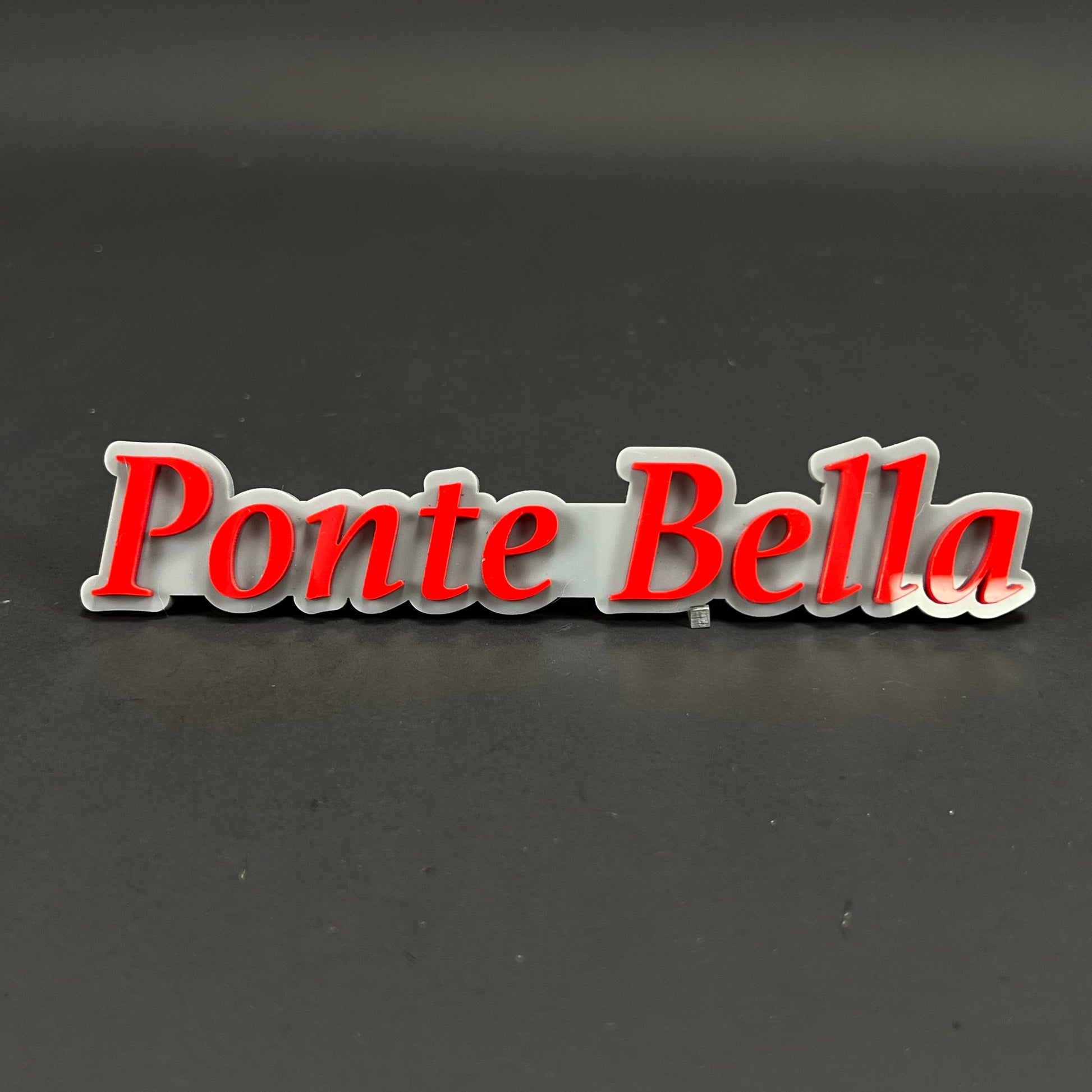1PC Ponte Bella 3D Acrylic Badge - Car Truck Emblem Fender Sticker