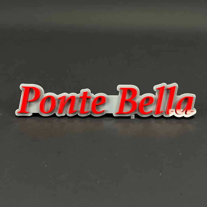 1PC Ponte Bella 3D Acrylic Badge - Car Truck Emblem Fender Sticker