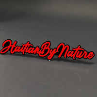 1PC HaitianByNature 3D Acrylic Badge - Car Truck Emblem Fender Sticker
