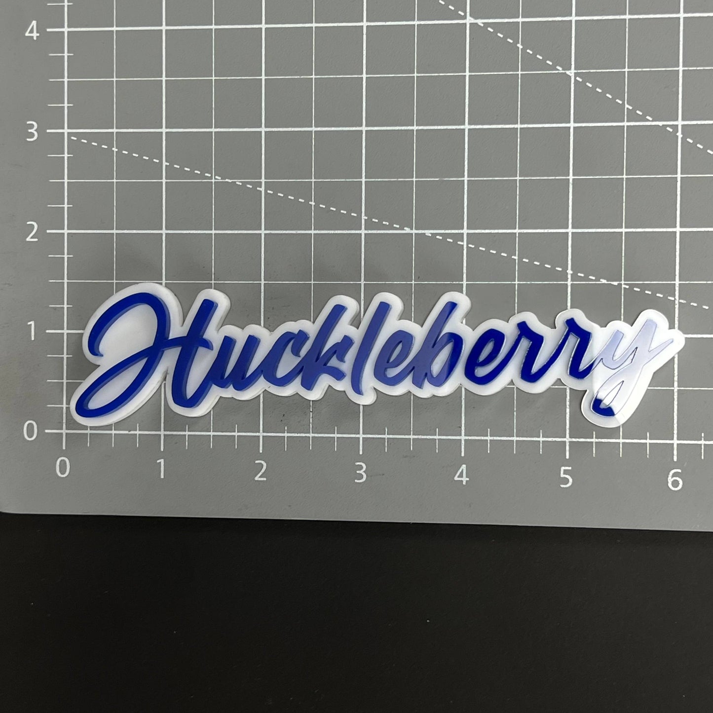 1PC Huckleberry 3D Acrylic Badge - Car Truck Emblem Fender Sticker
