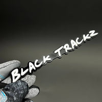 1PC BLACK TRACKZ 3D Acrylic Badge - Car Truck Emblem Fender Sticker