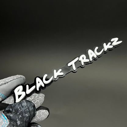 1PC BLACK TRACKZ 3D Acrylic Badge - Car Truck Emblem Fender Sticker