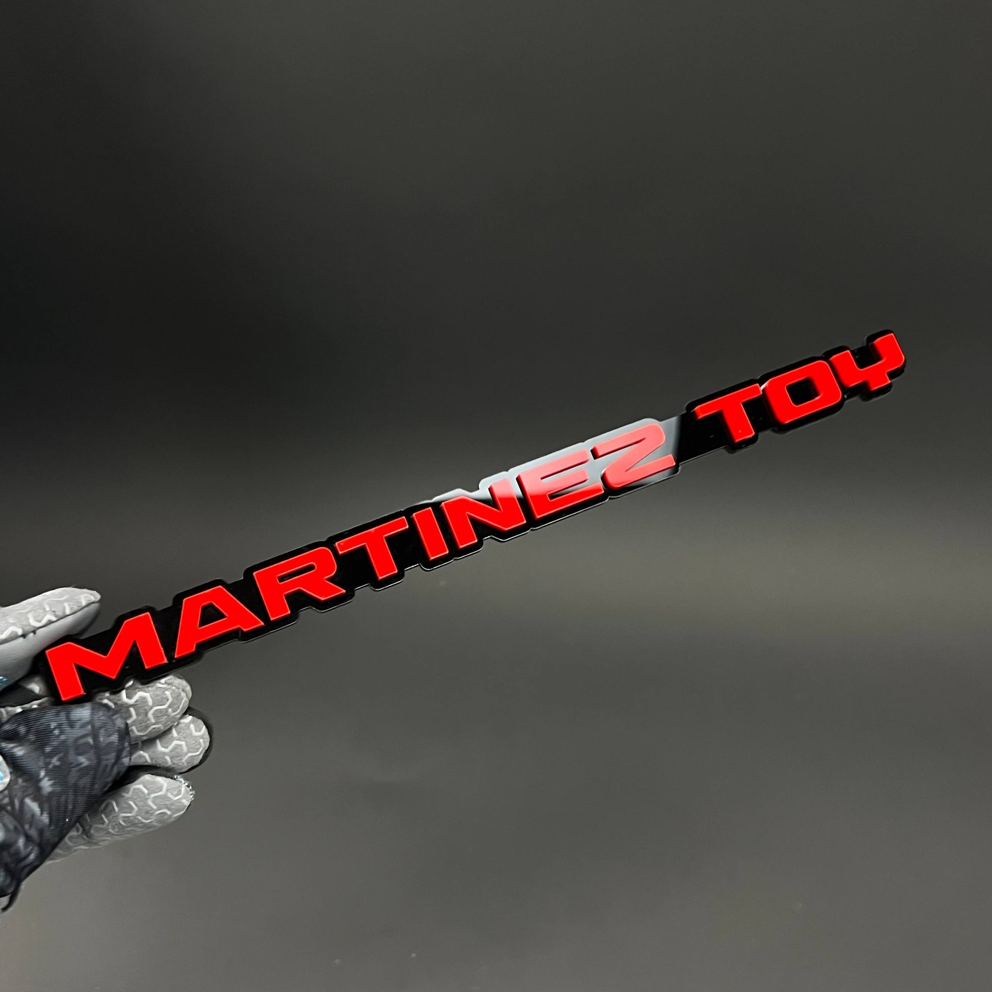 1PC MARTINEZ TOY 3D Acrylic Badge - Car Truck Emblem Fender Sticker