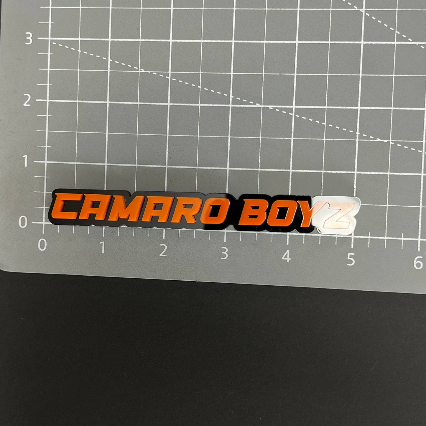 1PC CAMARO BOYZ 3D Acrylic Badge - Car Truck Emblem Fender Sticker