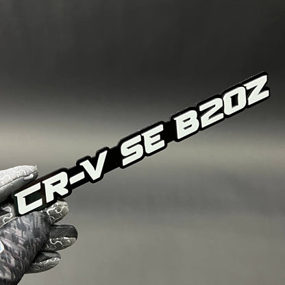 1PC CR-V SE B20Z 3D Acrylic Badge - Car Truck Emblem Fender Sticker