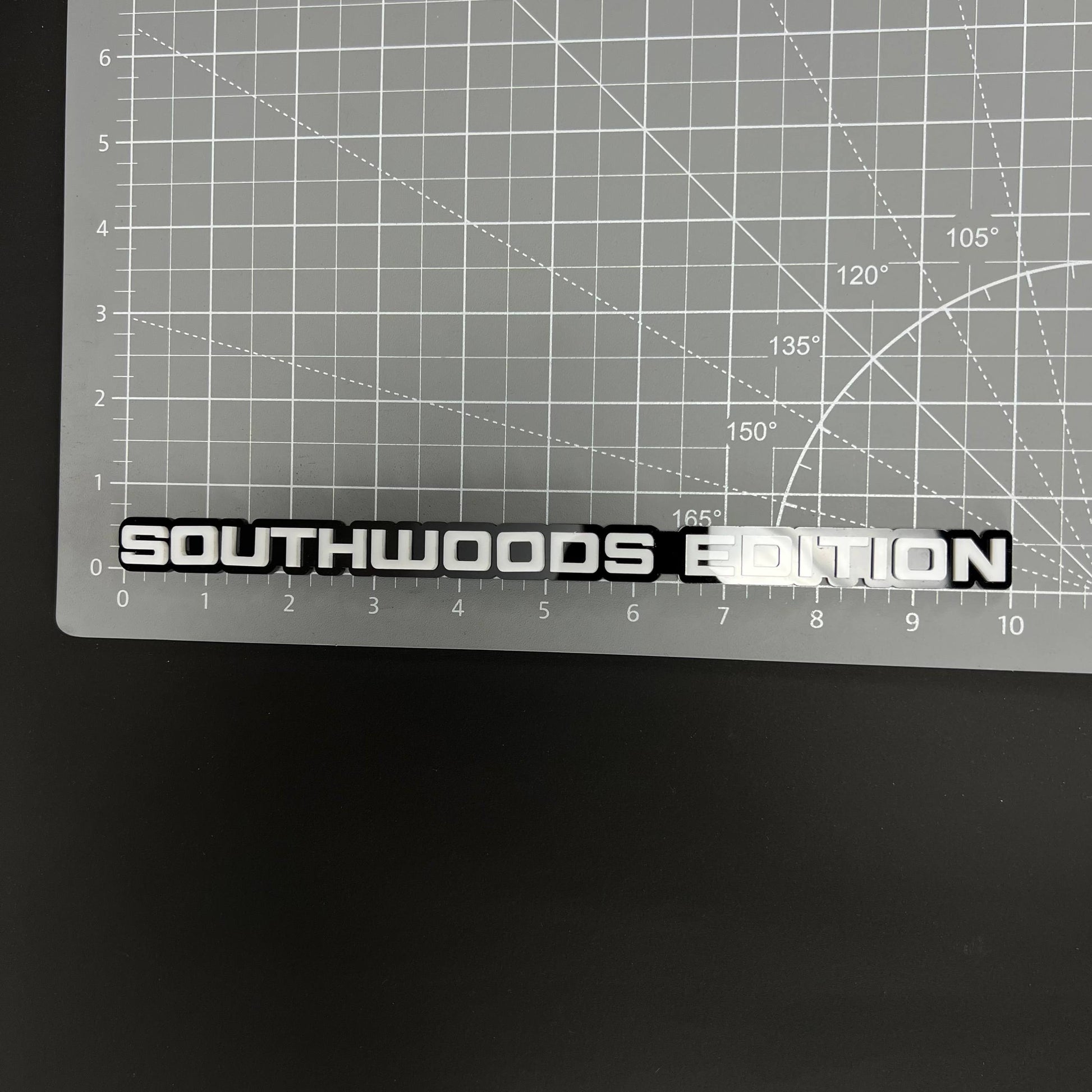 1PC SOUTHWOODS EDITION 3D Acrylic Badge - Car Truck Emblem Fender Sticker