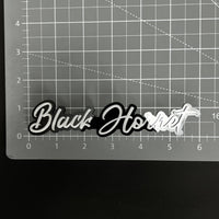 1PC Black Hornet 3D Acrylic Badge - Car Truck Emblem Fender Sticker