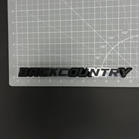 1PC BACKCOUNTRY 3D Acrylic Badge - Car Truck Emblem Fender Sticker