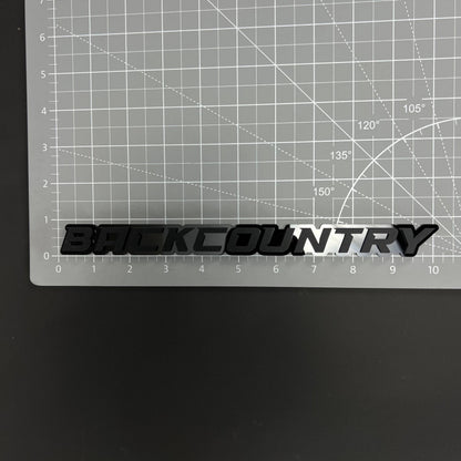 1PC BACKCOUNTRY 3D Acrylic Badge - Car Truck Emblem Fender Sticker
