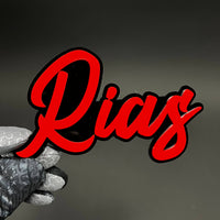 1PC Rias 3D Acrylic Badge - Car Truck Emblem Fender Tailgate Trunk Sticker