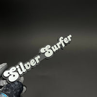 1PC Silver Surfer 3D Acrylic Badge - Car Truck Emblem Fender Sticker