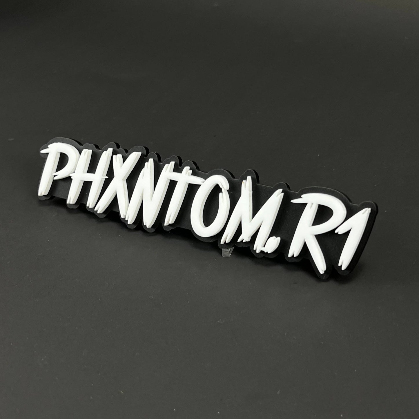 1PC PHXNTOM.R1 3D Acrylic Badge - Car Truck Emblem Fender Tailgate Trunk Sticker