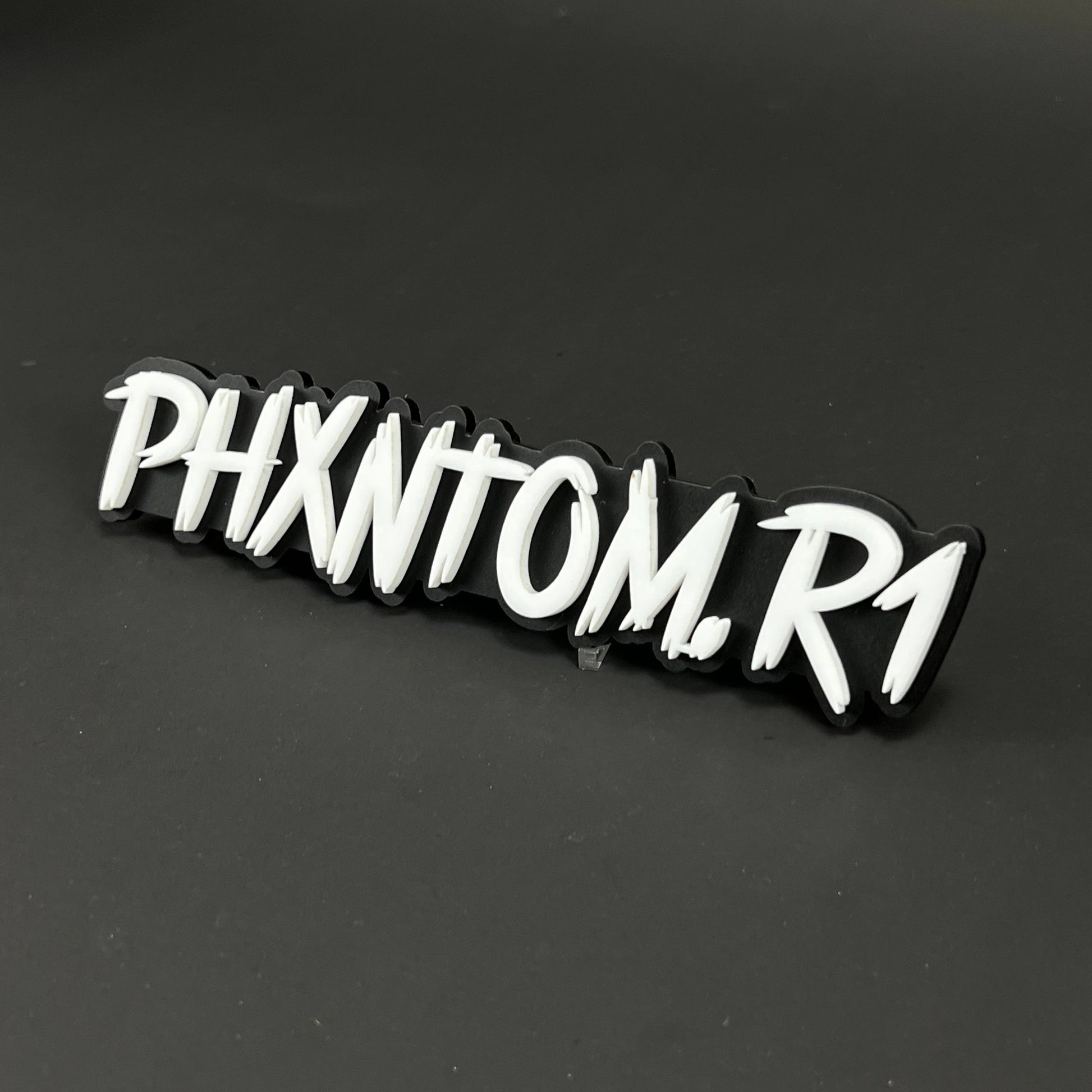 1PC PHXNTOM.R1 3D Acrylic Badge - Car Truck Emblem Fender Tailgate Trunk Sticker