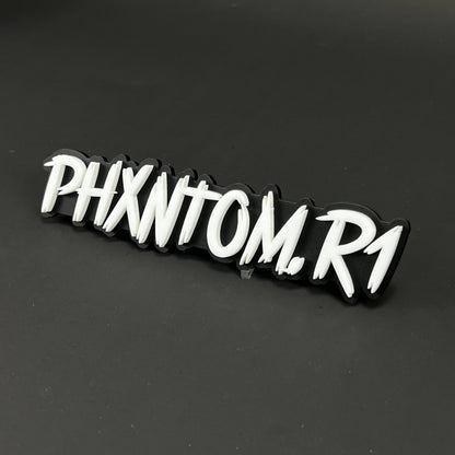1PC PHXNTOM.R1 3D Acrylic Badge - Car Truck Emblem Fender Tailgate Trunk Sticker