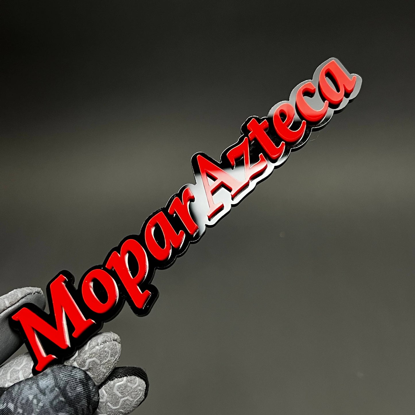 1PC MoparAzteca 3D Acrylic Badge - Car Truck Emblem Fender Sticker
