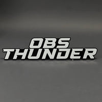 1PC OBS THUNDER 3D Acrylic Badge - Car Truck Emblem Fender Sticker