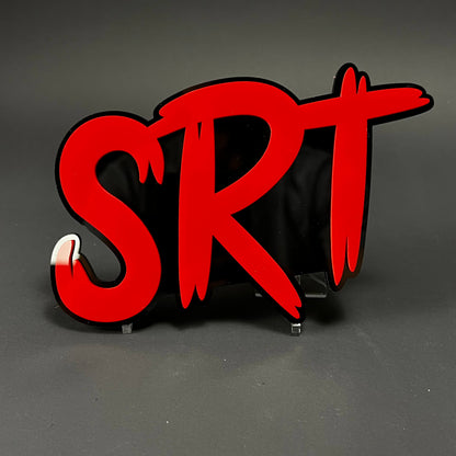 1PC SRT 3D Acrylic Badge - Car Truck Emblem Fender Tailgate Trunk Sticker