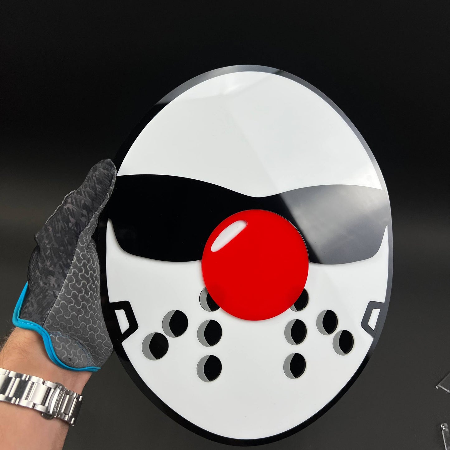 1PC Hockey Mask 3D Acrylic Badge - Car Truck Emblem Fender Sticker