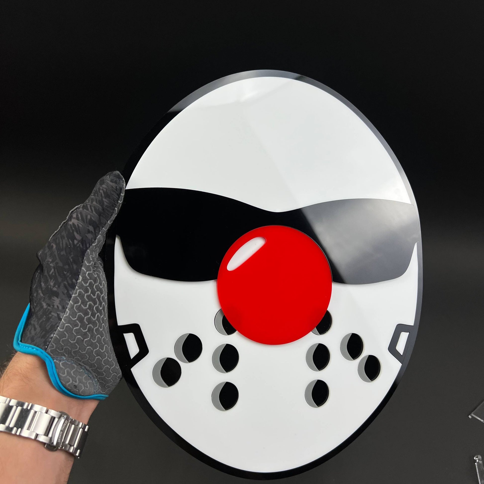 1PC Hockey Mask 3D Acrylic Badge - Car Truck Emblem Fender Sticker