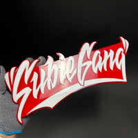 1PC SubieGang 3D Acrylic Badge - Car Truck Emblem Fender Tailgate Trunk Sticker