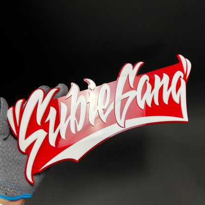 1PC SubieGang 3D Acrylic Badge - Car Truck Emblem Fender Tailgate Trunk Sticker